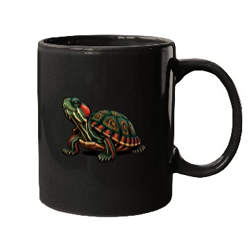 Discover Colorful Turtle Animals Lover Funny Design Mugs