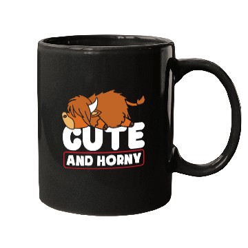 Discover Cute Highland Cattle Funny Mugs
