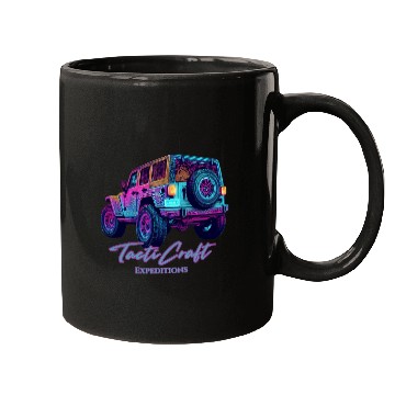 Discover Jeep rear view topographical Mugs