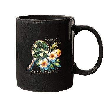 Discover Plumeria Flower Pickleball Mugs
