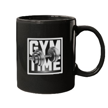 Discover 'Gym Time' Fitness Motivation GD Mugs
