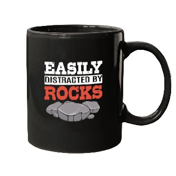 Discover Funny Earth Science Easily Distracted By Rocks Mugs