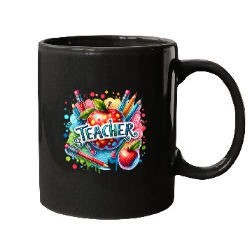 Discover Colorful Polka Dot Teacher Mugs