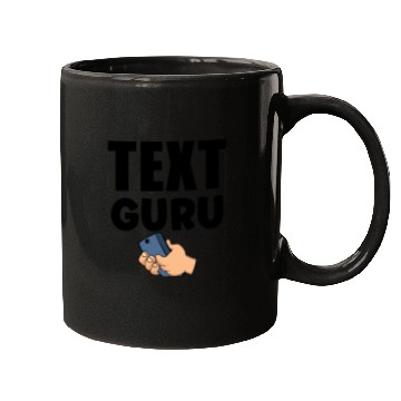 Discover Text Guru Text Gift V2, Typography Art, Mugs