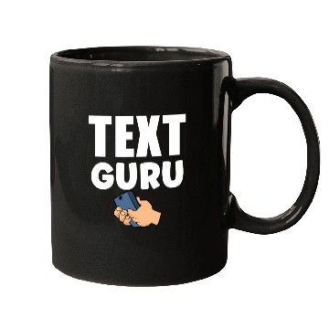 Discover Text Guru Text Gift V3, Typography Art, Mugs
