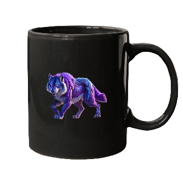 Discover Neon Wolf Mugs