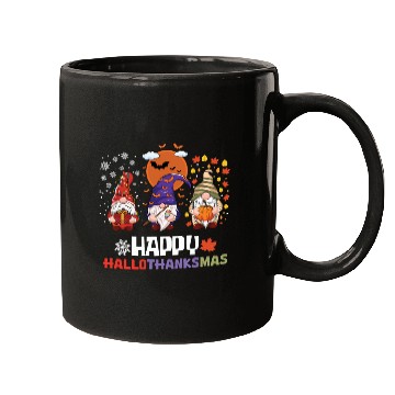 Discover Happy Hallothanksmas Halloween Thanksgiving Mugs