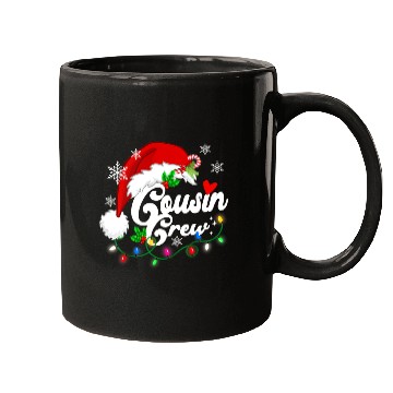 Discover cousin crew Santa Claus Hat Christmas lights Mugs