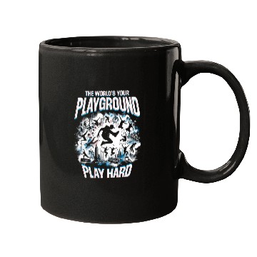 Discover Parkour The World's Your Playground Play Hard Mugs