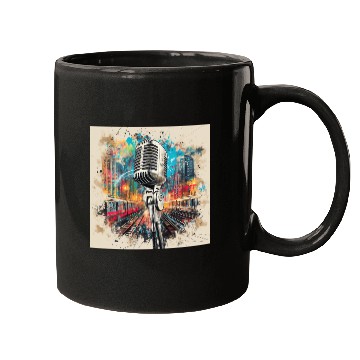 Discover NYC Microphone AT Subway Mugs