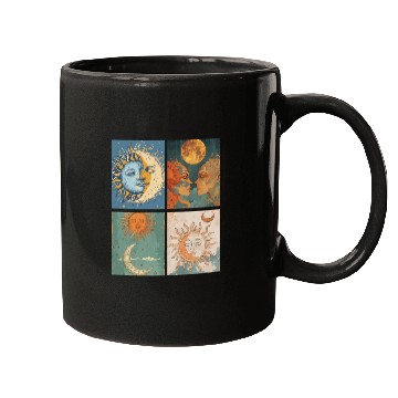 Discover Moon and Sun Tarot Card Designed Look Mugs