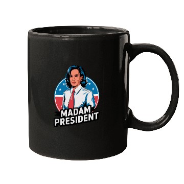 Discover Retro Kamala Madam President 2024 Mugs