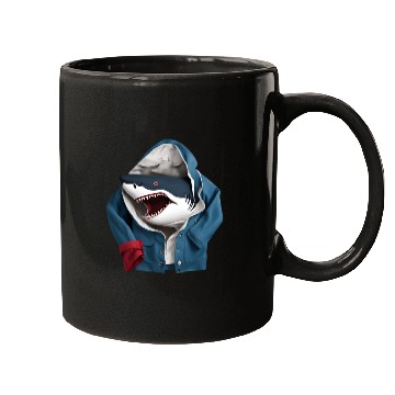 Discover A cool enormous stylish predatory shark design Mugs