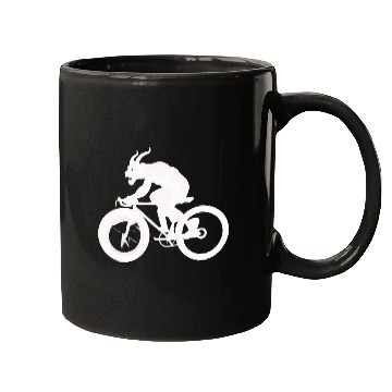 Discover devil on bicycle Mugs