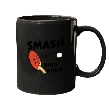 Discover Ping Pong Paddle and Ball Smash Mugs