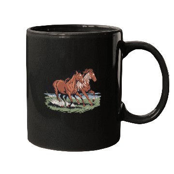 Discover Wild Horses Native American Running Free Mugs