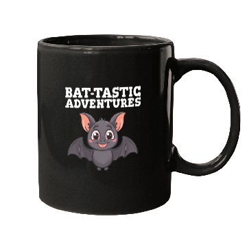 Discover Bat-tastic Adventures Cute Design Mugs