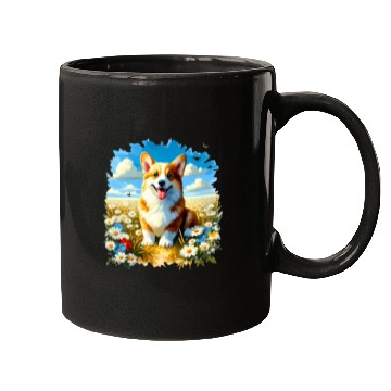 Discover Corgi in Summer Mugs