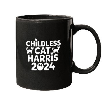 Discover Childless Cat lady Kamala Harris Mugs