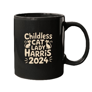 Discover Childless Cat lady Kamala Harris Mugs