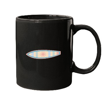 Discover Surfboard Tide Clothing Co. Logo Mugs