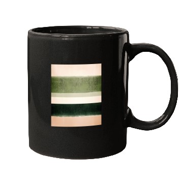 Discover Abstract Green Stripe Design Mugs