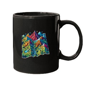 Discover Mountain Adventure Map, Adventure Apparel Mugs