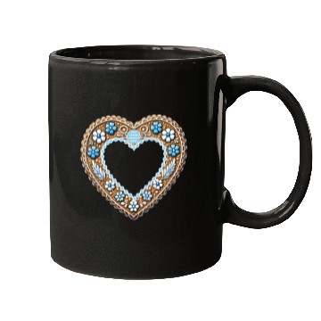 Discover Gingerbread heart frame Tradition and love united Mugs