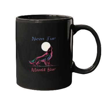 Discover Neon Werewolf Mugs