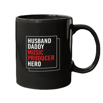 Discover Fathers Day Husband Daddy Music Producer Mugs
