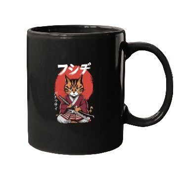 Discover Neko Battousai Samurai Cat Classic Mugs