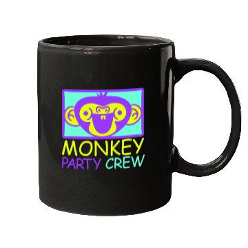 Discover Monkey Chimpanzee Party Animals Crew Team Friends Mugs