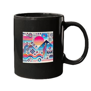 Discover Retro Waves 70s 80s 90s Aesthetic Design Mugs