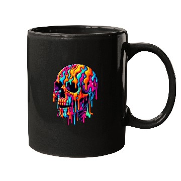 Discover Vibrant Psychedelic Skull Mugs