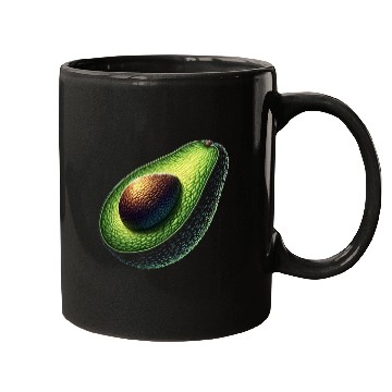 Discover Avocado food art vegan design 6 Mugs