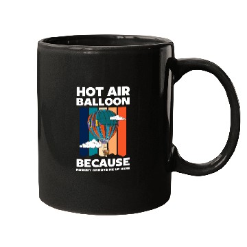 Discover Balloon Aviation Fun Hobby Mugs
