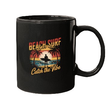 Discover Beach Surf Mugs