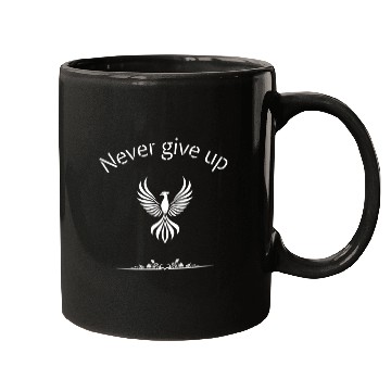 Discover Never give up Mugs