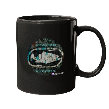 Discover Ron Man Fishing Logo Mugs