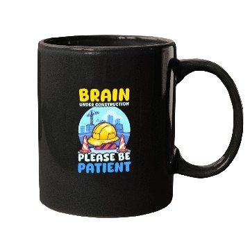 Discover Depression Awareness Brain Under Construction Mugs