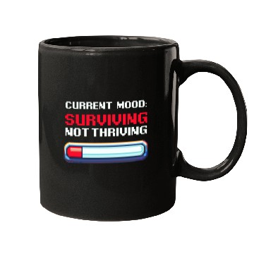 Discover Depression Awareness Surviving, Not Thriving Mugs