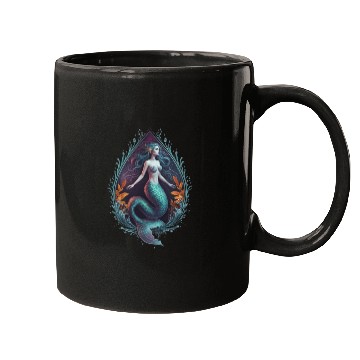 Discover Mermaid's Ocean Drop: Ethereal Waters Mugs
