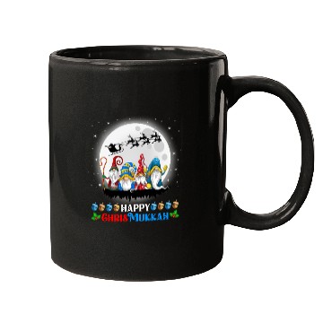 Discover Happy Chrismukkah Gnomes Christmas Hanukkah Mugs