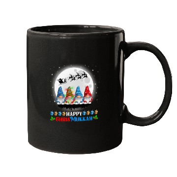 Discover Happy Chrismukkah Gnomes Christmas Hanukkah Mugs