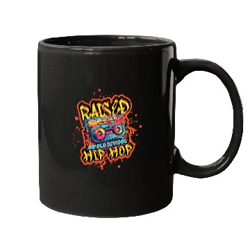 Discover Raised On Old School Hip Hop - Music Mugs