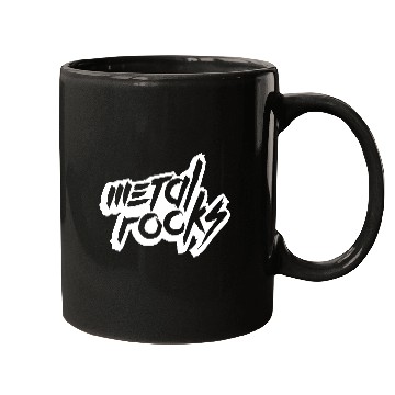 Discover Heavy Metal Rocks Hard Rock Music Text Quote Logo Mugs