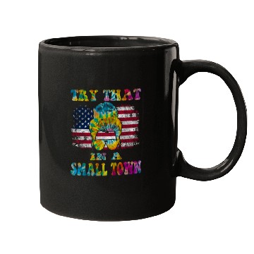 Discover Try That In a Small Town US Flag Girl Mugs