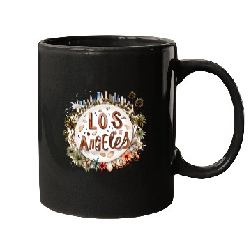 Discover Los Angeles USA gift idea Mugs