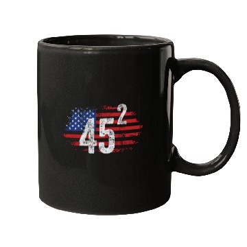 Discover Trump 45 Squared Two Terms Election American Mugs