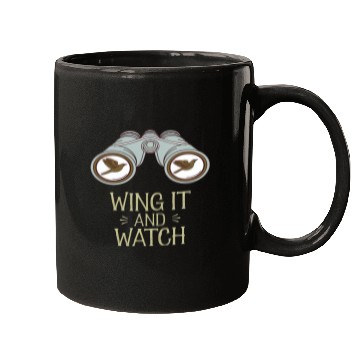 Discover Wing It and Watch Birdwatching Nature Adventure Mugs